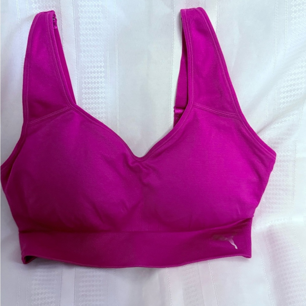 Puma Women’s Supportive Wireless Sports Bra - plum Large